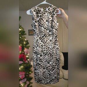Calvin Klein Womens Leopard Party Cocktail Dress